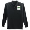 Long Sleeve Silk Touch Polo with Pocket Thumbnail
