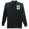 Long Sleeve Silk Touch Polo with Pocket Thumbnail