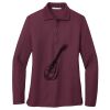 Ladies Silk Touch Long Sleeve Polo Thumbnail