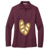 Ladies Silk Touch Long Sleeve Polo Thumbnail