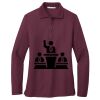 Ladies Silk Touch Long Sleeve Polo Thumbnail